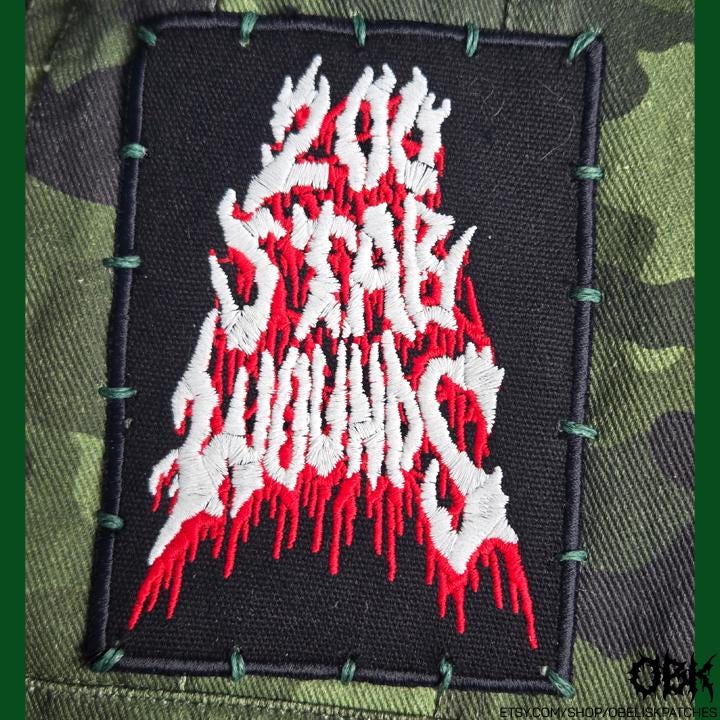 200 Stab Wounds Embroidered Patch