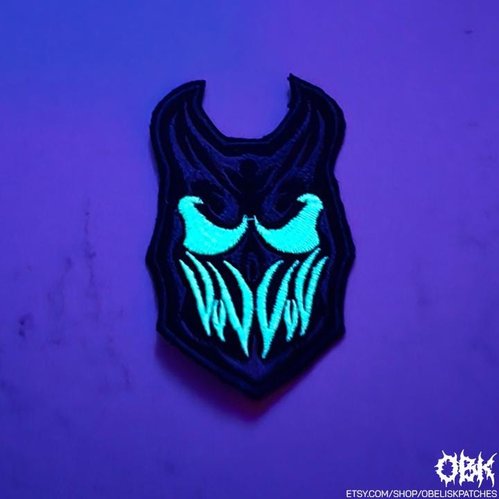 Slaughter To Prevail Mask - Glows In The Dark! ~ High Quality Embroidery, Durable Weatherproof Canvas Patch