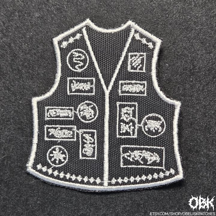 Mini Battle Vest Patch Embroidered