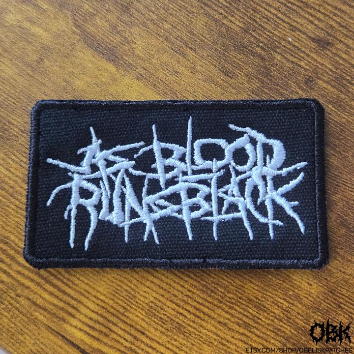 As Blood Runs Black Patch ~ High Quality Embroidery, Durable Weatherproof Canvas
