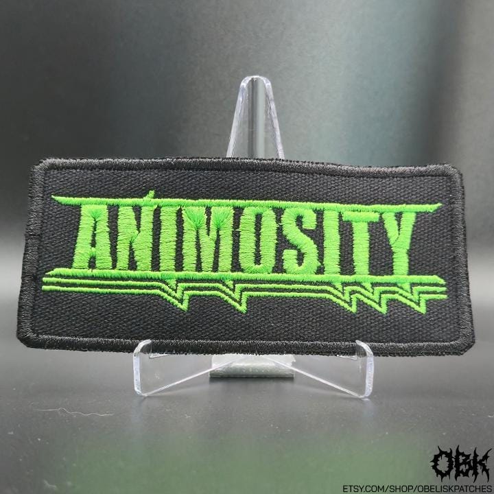 Animosity Patch ~ High Quality Embroidery, Durable Weatherproof Canvas