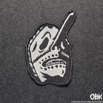 Slipknot Chris Fehn Mask 3 Patch Embroidered