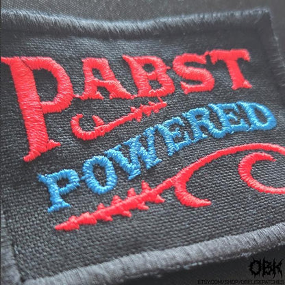 Pabst Powered - PBR ~ High Quality Embroidery, Durable Weatherproof Canvas Patch