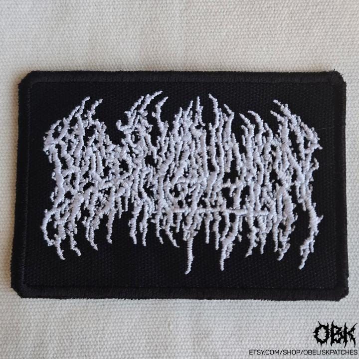 Blood Incantation Patch ~ High Quality Embroidery, Durable Weatherproof Canvas Patch
