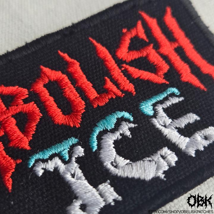 Abolish Ice ~ High Quality Embroidery, Durable Weatherproof Canvas Patch