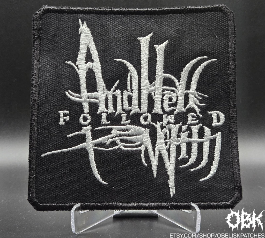 And Hell Followed With Patch - Embroidered Patch: Canvas, Waterproof