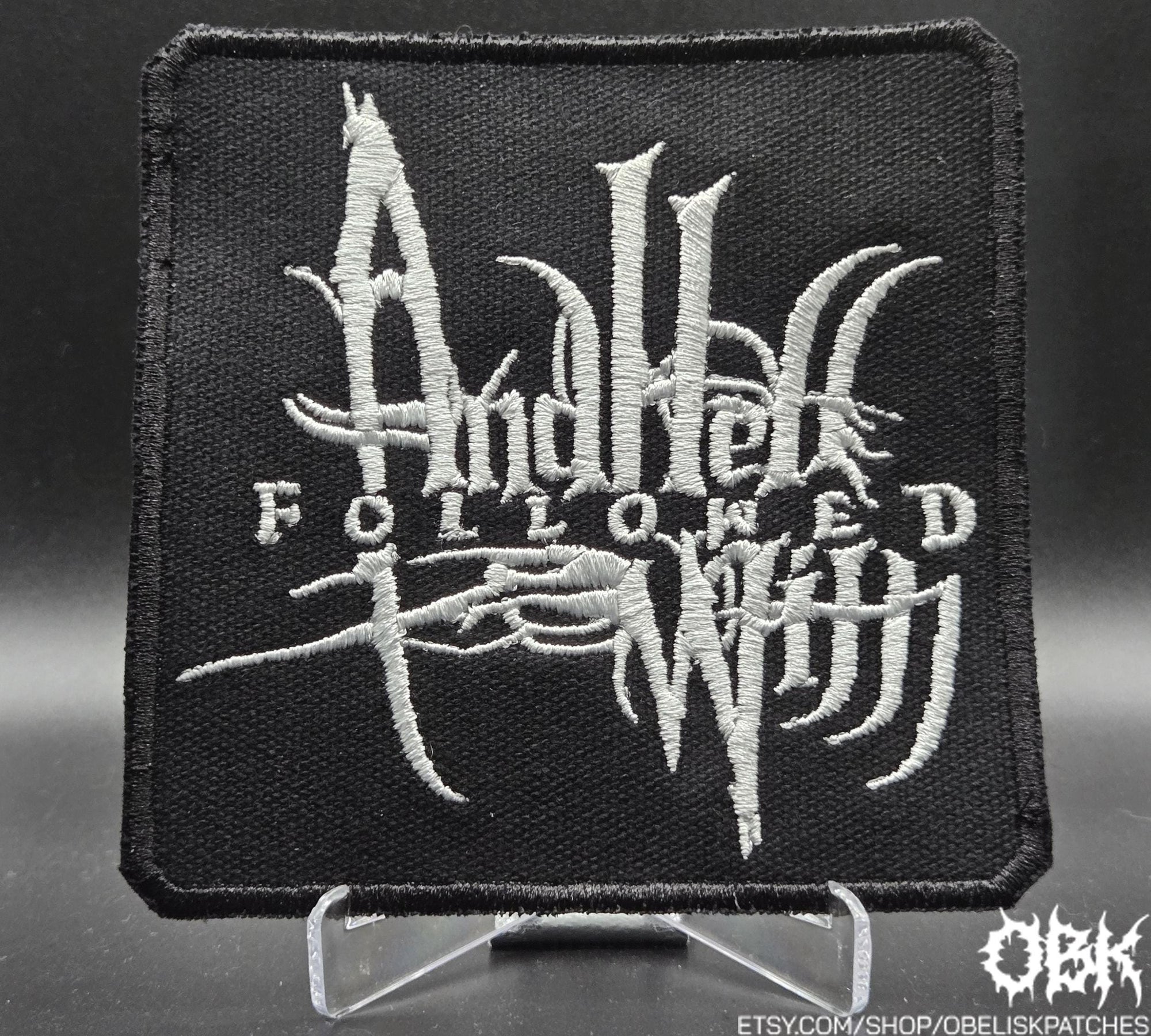 And Hell Followed With Patch - Embroidered Patch: Canvas, Waterproof