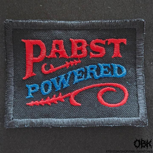 Pabst Powered - PBR ~ High Quality Embroidery, Durable Weatherproof Canvas Patch