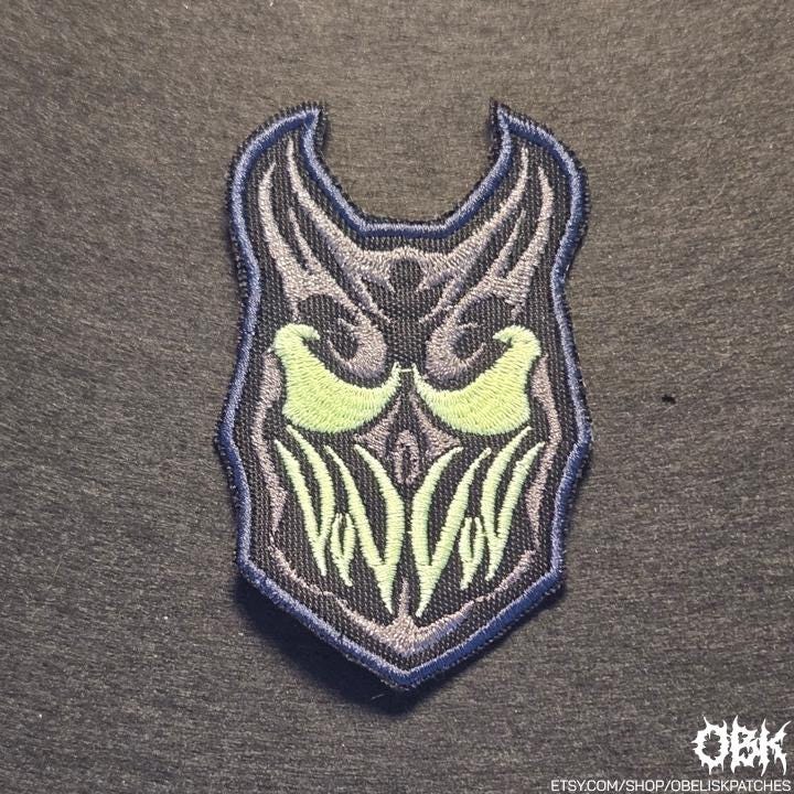 Slaughter To Prevail Mask - Glows In The Dark! ~ High Quality Embroidery, Durable Weatherproof Canvas Patch