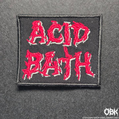 Acid Bath - Embroidered Patch (RED)