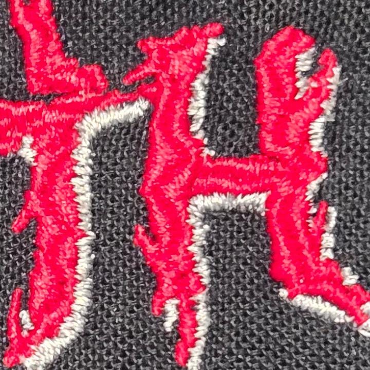 Acid Bath - Embroidered Patch (RED)