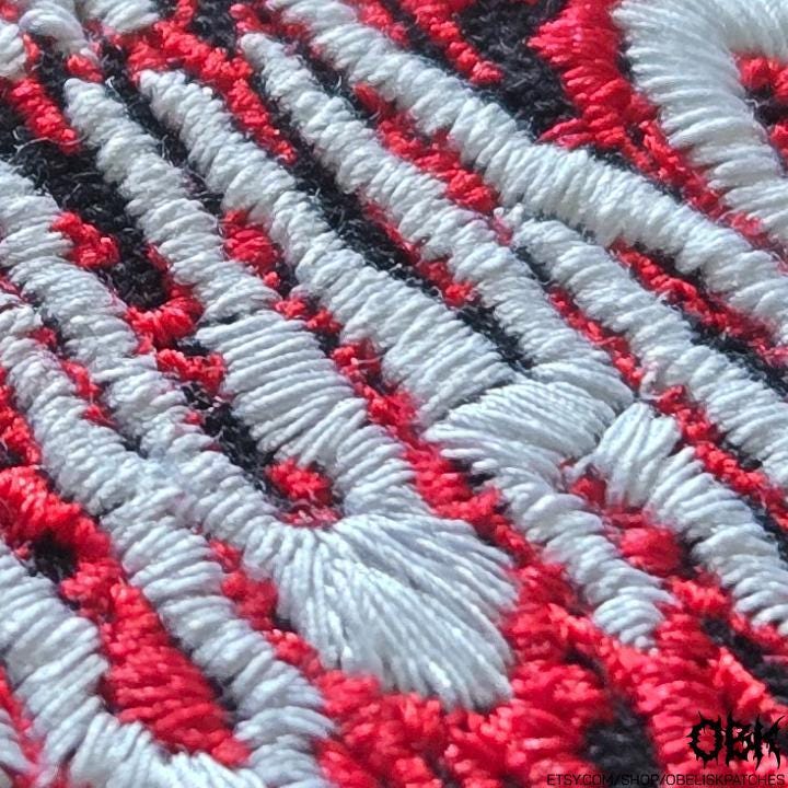 200 Stab Wounds ~ High Quality Embroidery, Durable Canvas Patch