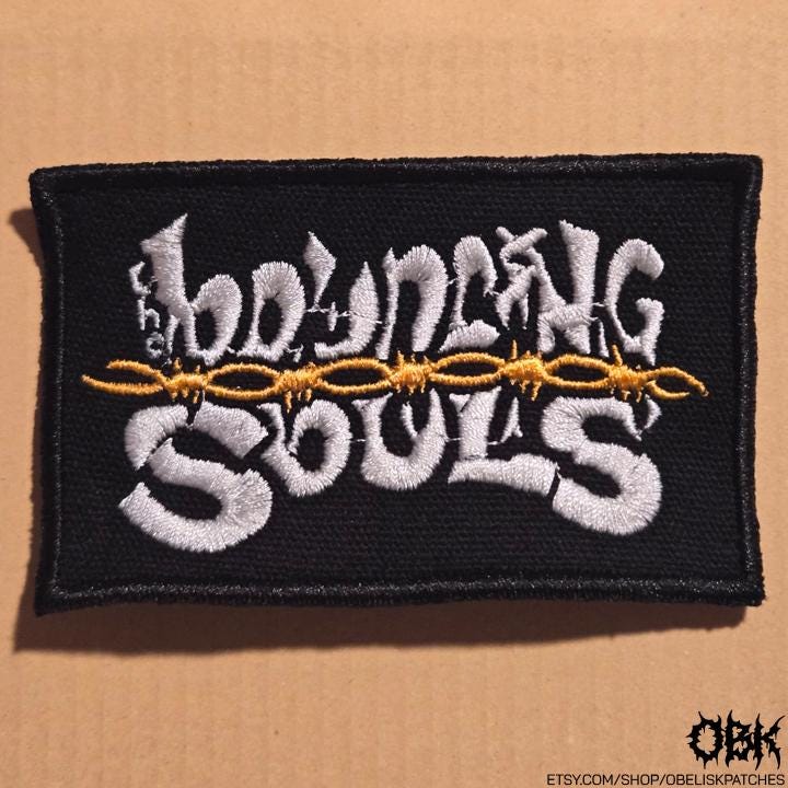 The Bouncing Souls ~ High Quality Embroidery, Durable Weatherproof Canvas Patch
