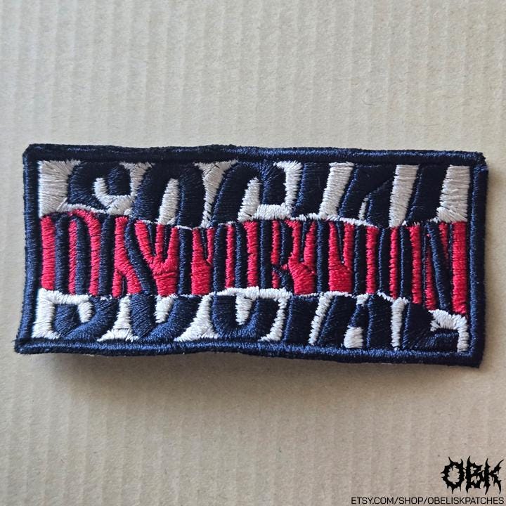 Social Distortion Patch ~ High Quality Embroidery, Durable Weatherproof Canvas