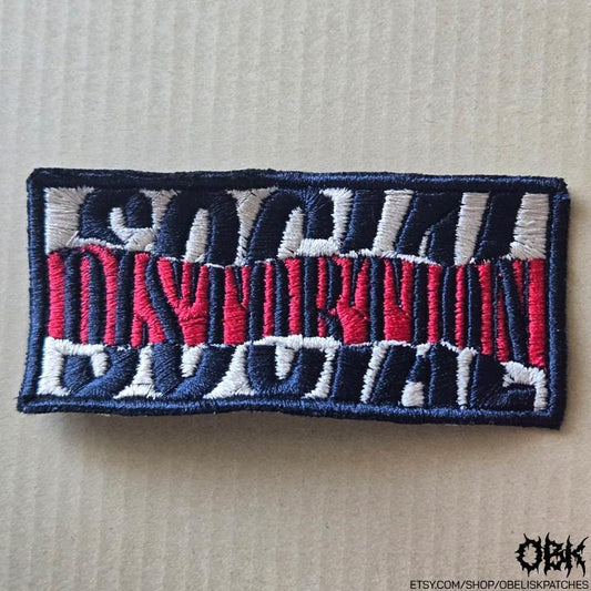 Social Distortion Patch ~ High Quality Embroidery, Durable Weatherproof Canvas