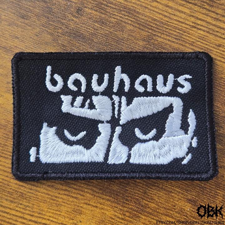 Bauhaus Patch ~ High Quality Embroidery, Durable Weatherproof Canvas Patch