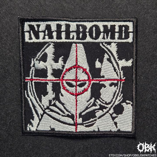 Nailbomb Patch Embroidered ~ High Quality Embroidery, Durable Weatherproof Canvas