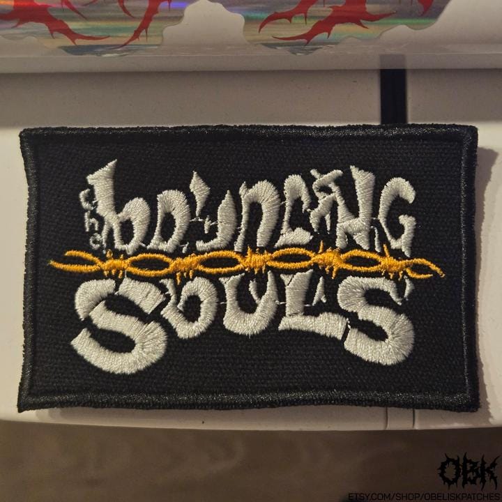 The Bouncing Souls ~ High Quality Embroidery, Durable Weatherproof Canvas Patch