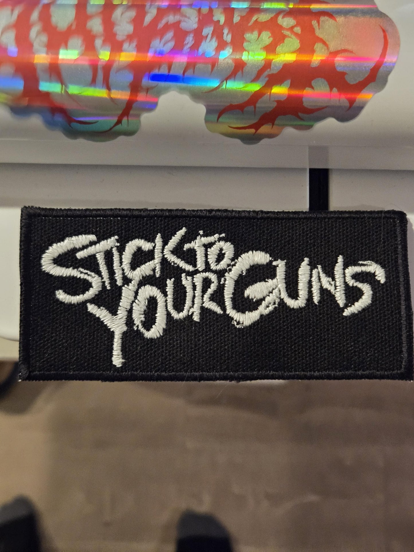 Stick To Your Guns Patch Logo Embroidered