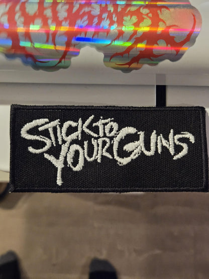Stick To Your Guns Patch Logo Embroidered