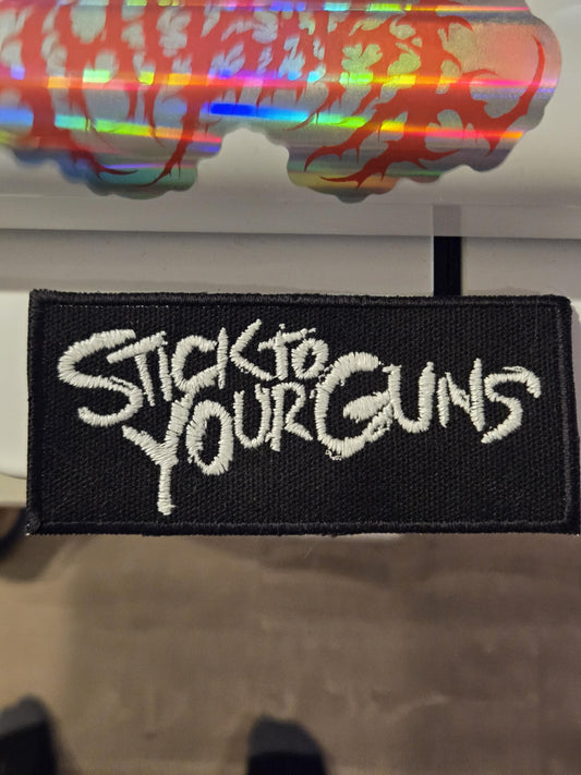 Stick To Your Guns Patch Logo Embroidered