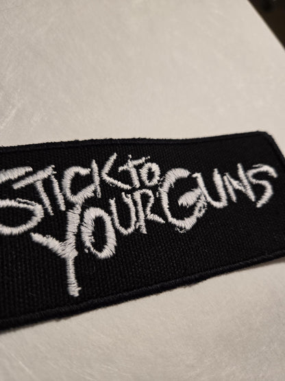 Stick To Your Guns Patch Logo Embroidered