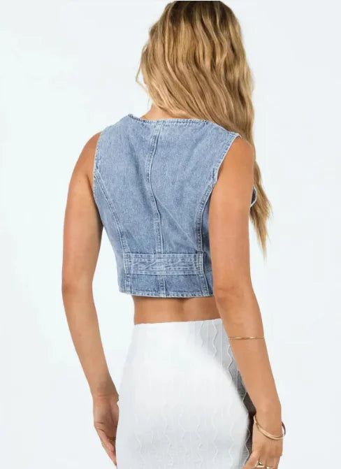 Battle Vest: Hot Girl Summer Denim
